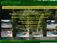 Tablet Screenshot of dfwphoenixpoolsandlawnservice.com